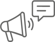 Megaphone & talk icon