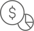Chart & money icon