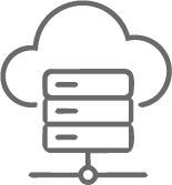 Database and cloud icon